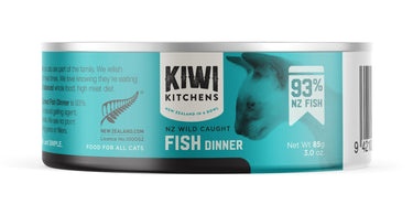 Kiwi Kitchens Wild Caught Fish Dinner Canned Wet Cat Food - 85g